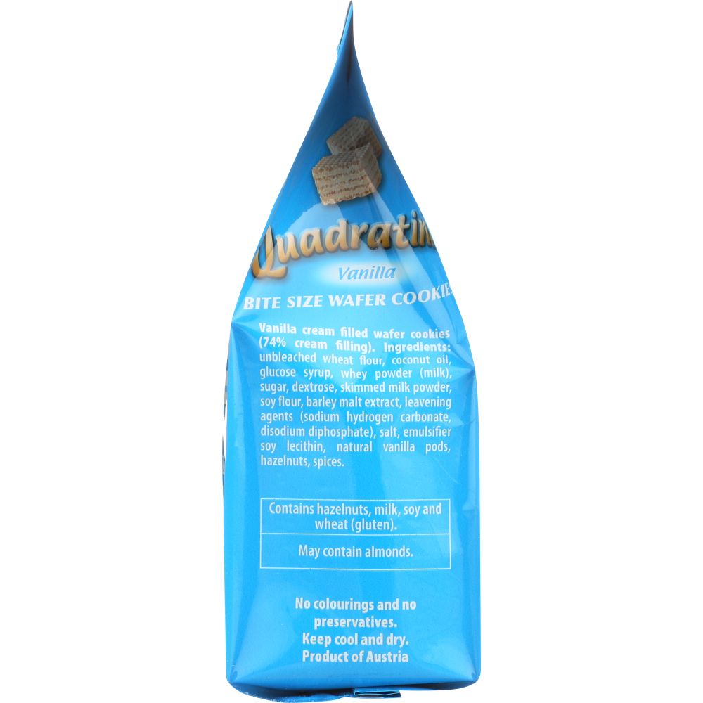LOACKER: Quadratini Vanilla Wafer Cookies, 8.82 Oz