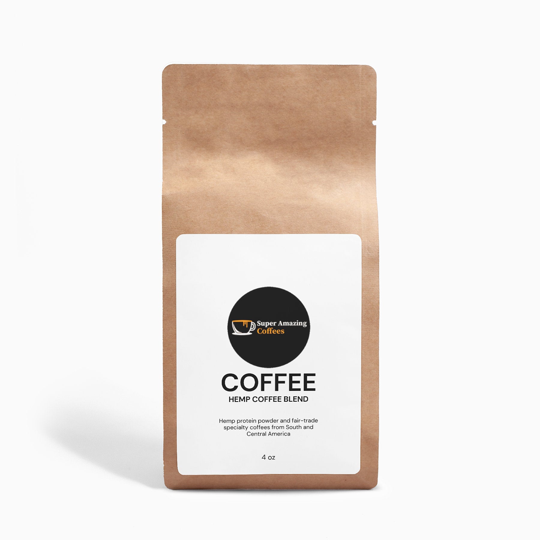 Hemp Coffee Blend - Medium Roast 4oz