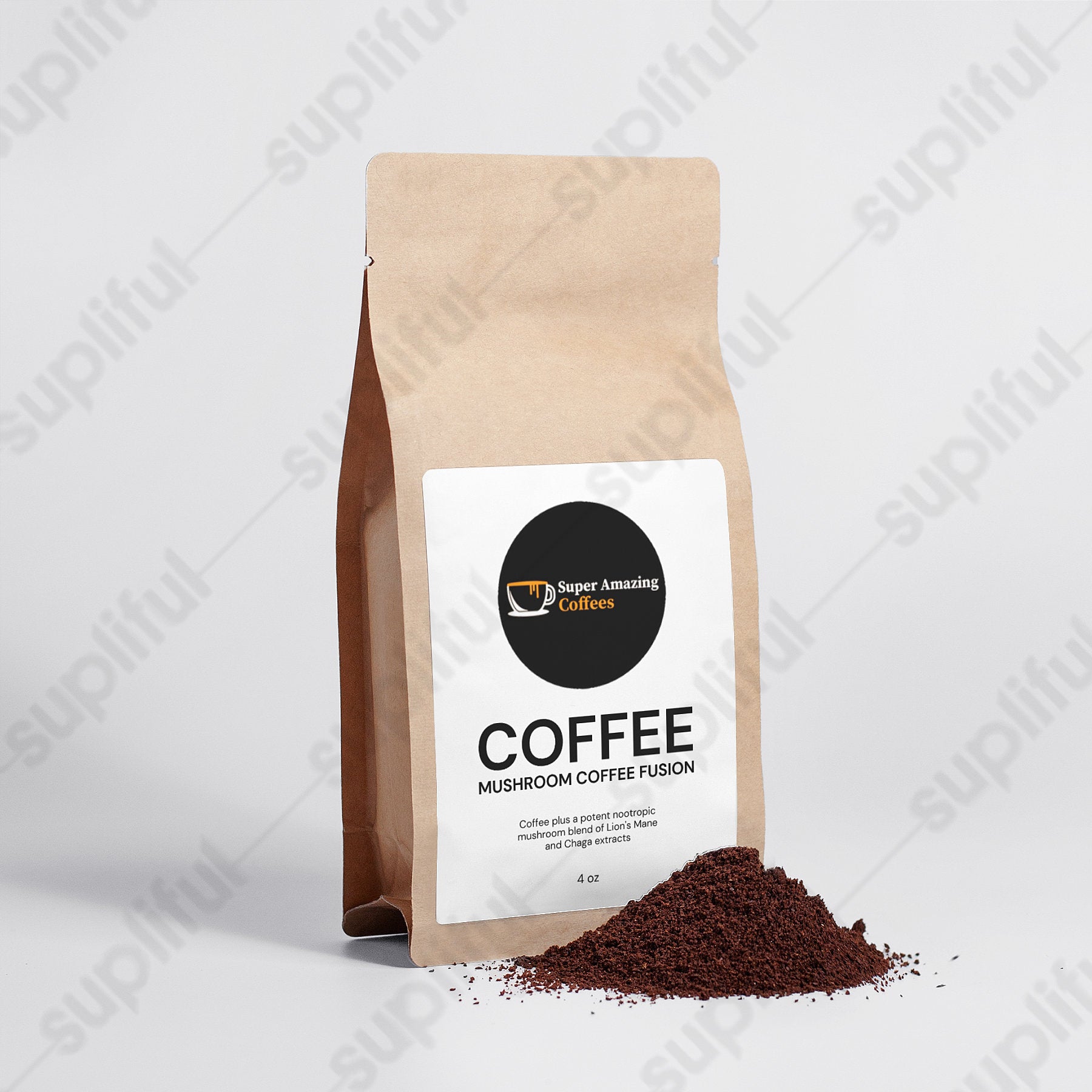 Mushroom Coffee Fusion - Lion’s Mane &amp; Chaga 4oz