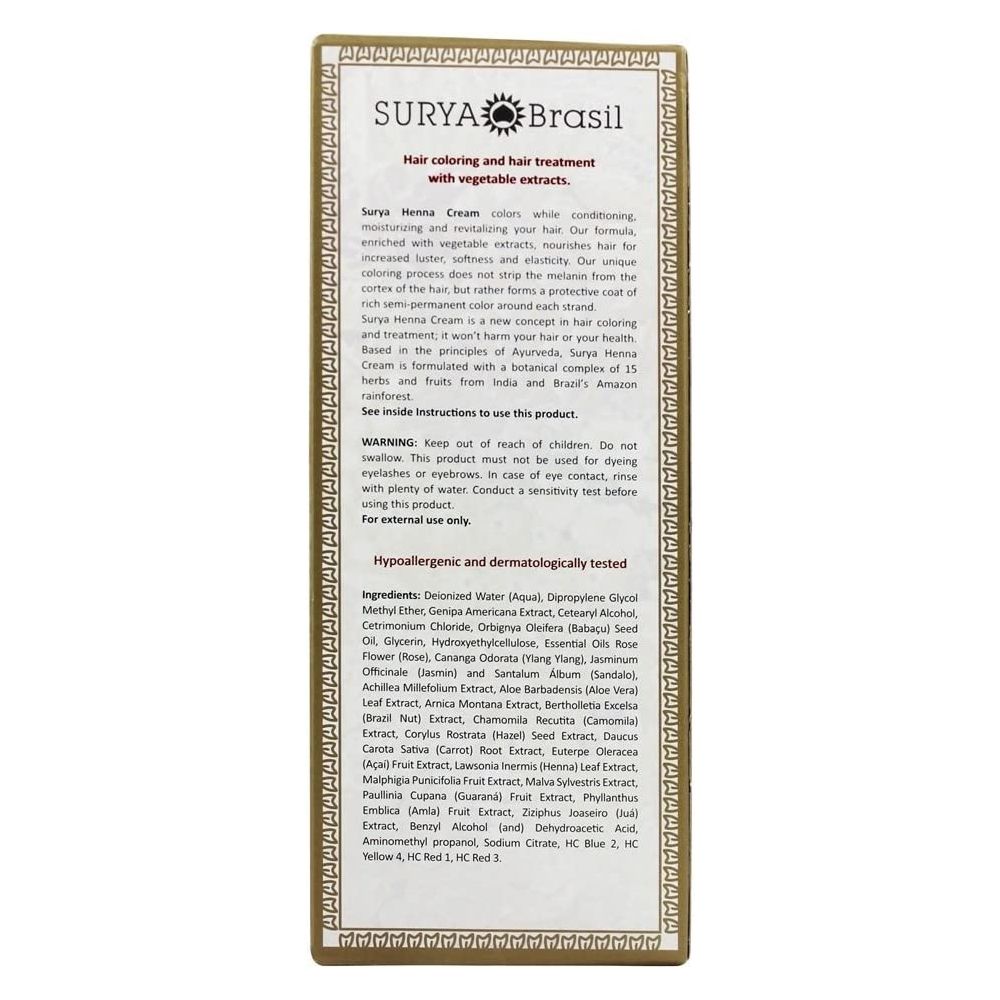 SURYA BRASIL: Hair Color Chocolate, 2.37 fo