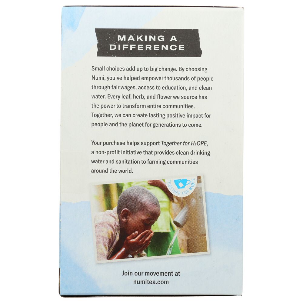 NUMI TEAS: Aged Earl Grey Assam Black Tea, 18 bg