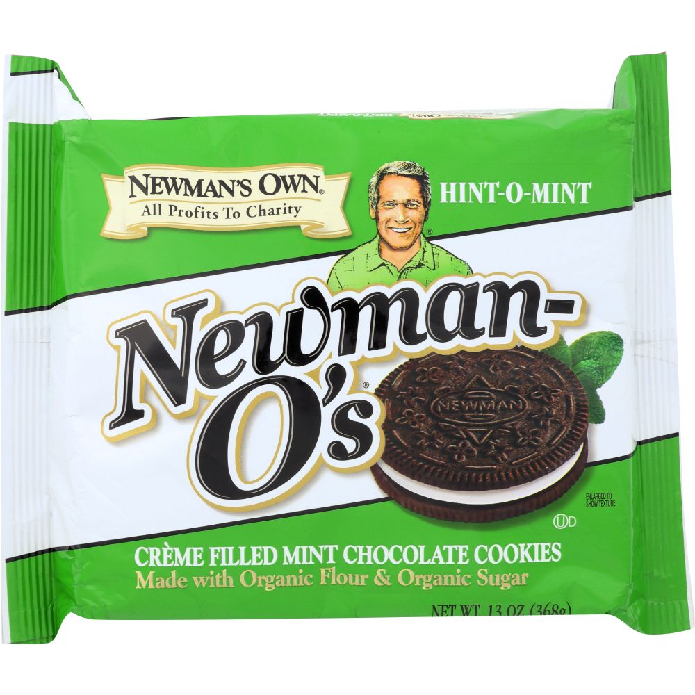 NEWMAN'S OWN ORGANIC: Newman O's Cookies Mint Creme, 13 oz