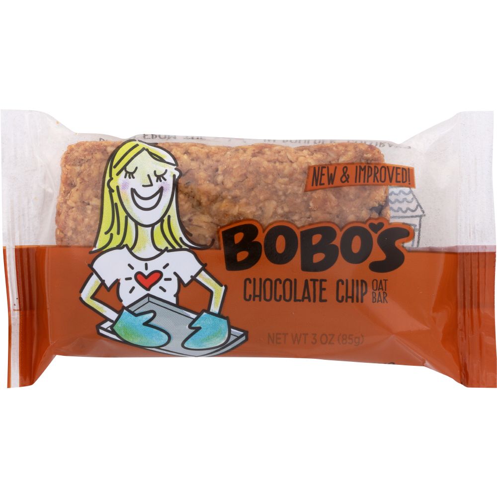 BOBO'S OAT BARS: All Natural Bar Chocolate Chip, 3 oz