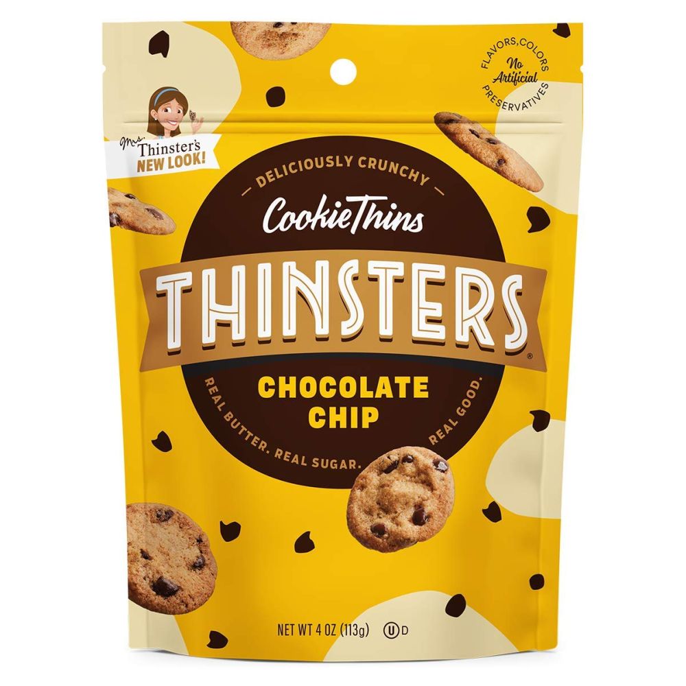 MRS THINSTERS: Cookie Thin Chocolate Chip, 4 oz