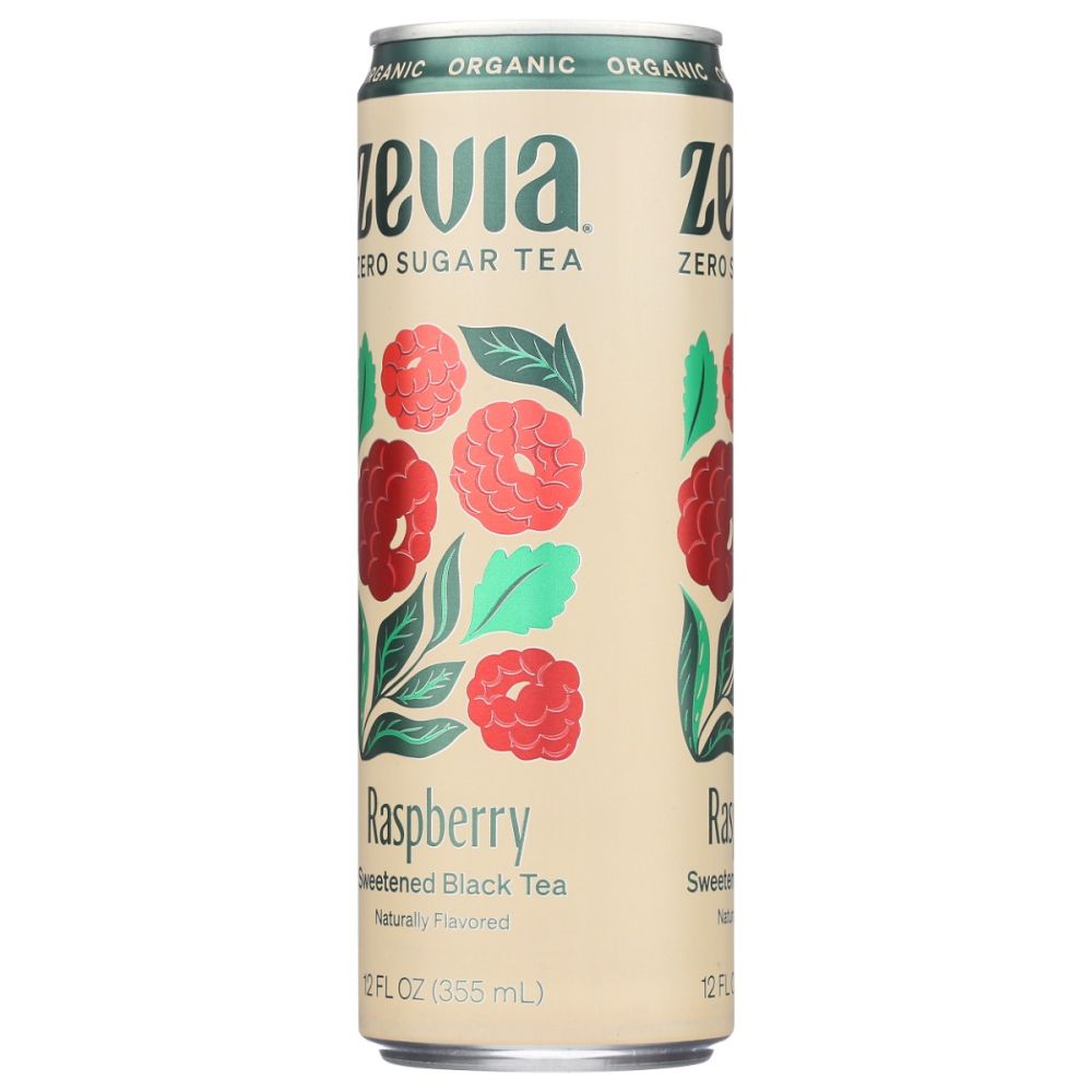 ZEVIA: Black Tea Raspberry, 12 fo