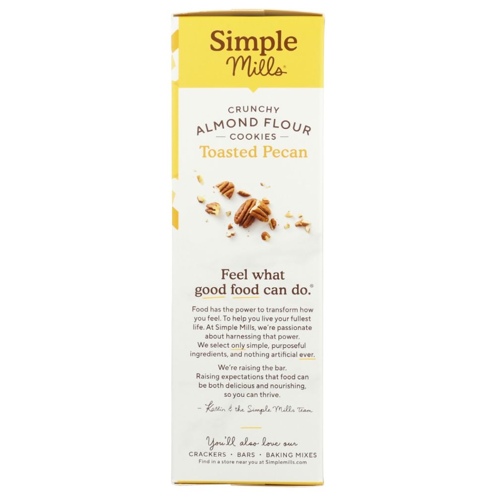 SIMPLE MILLS: Crunchy Toasted Pecan Cookies, 5.5 oz