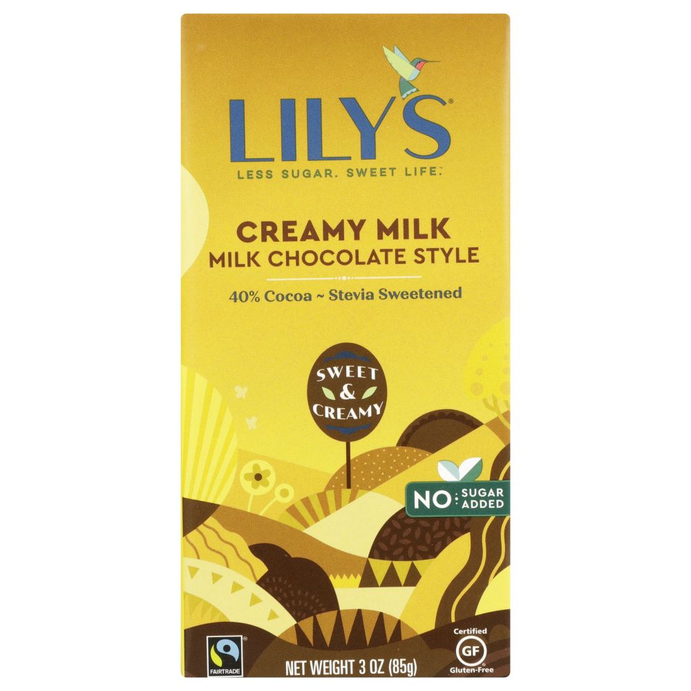 LILY'S SWEETS: Creamy Milk Bar 40% Chocolate, 3 oz