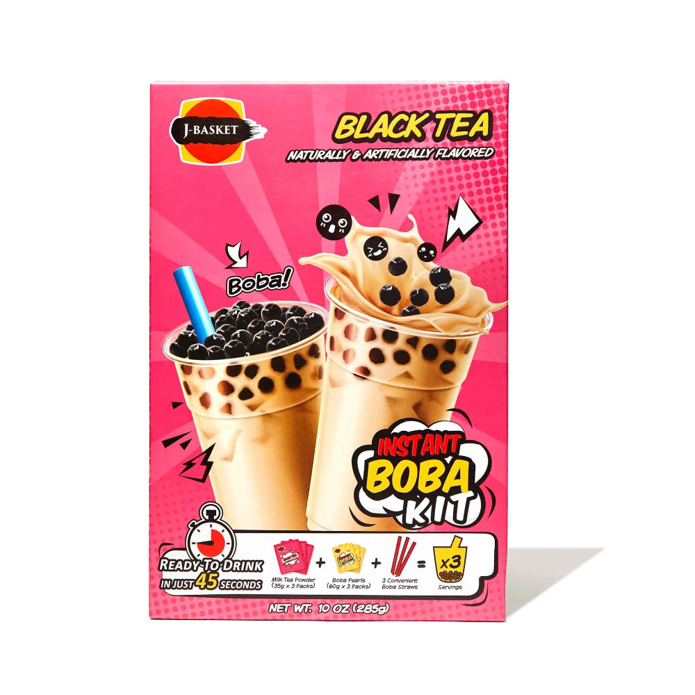 J-BASKET: Black Tea Instant Boba Kit, 10 oz