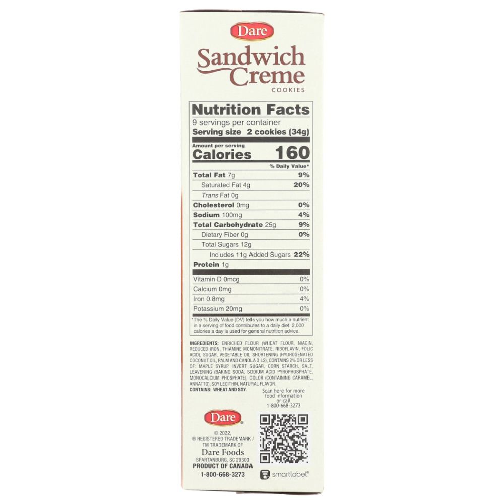 DARE: Sandwich Creme Maple Cookies, 10.6 oz