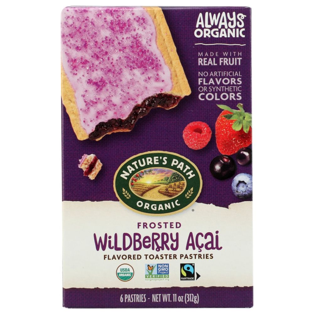 NATURES PATH: Frosted Wildberry Acai Toaster Pastries, 11 oz