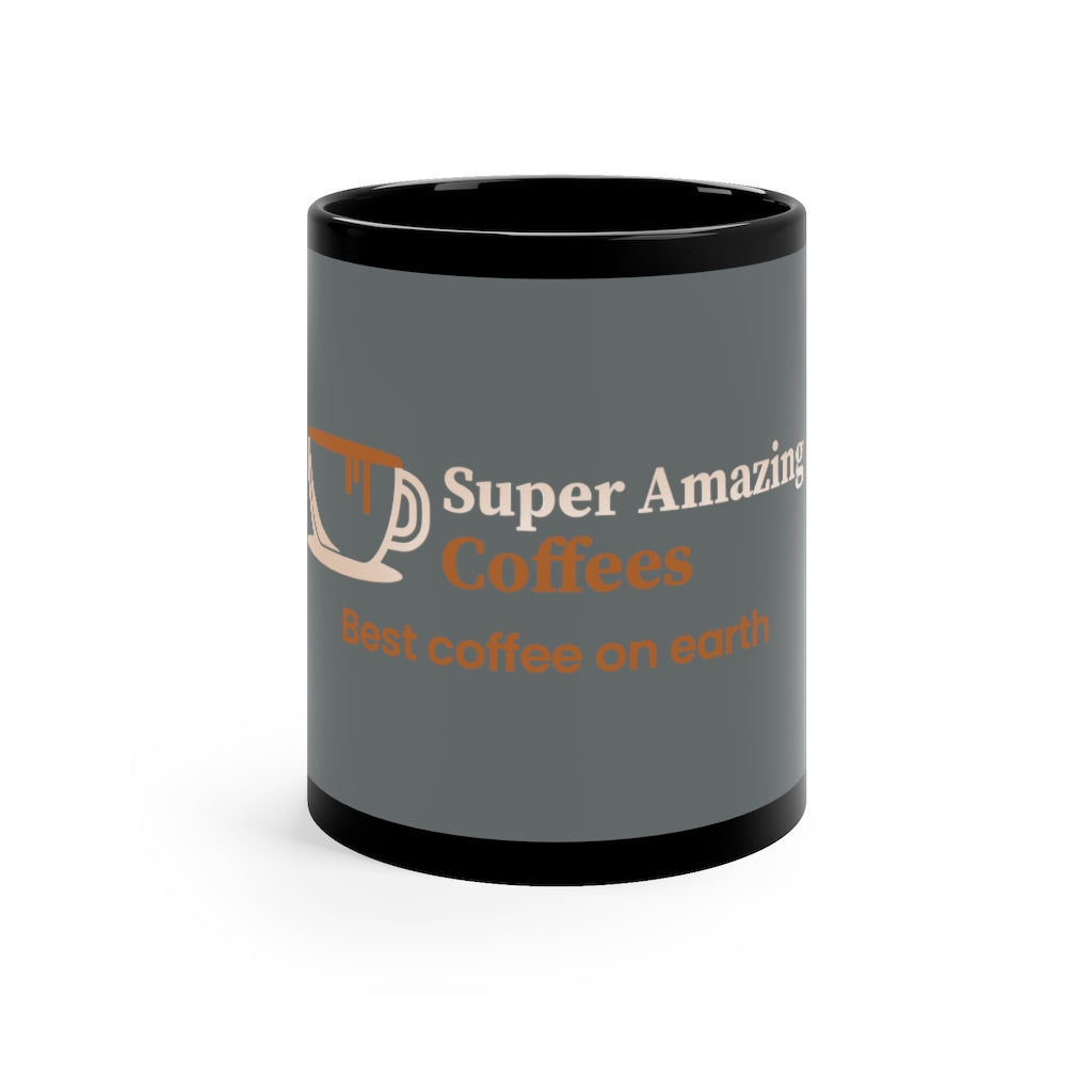 Black Coffee Mug, 11oz